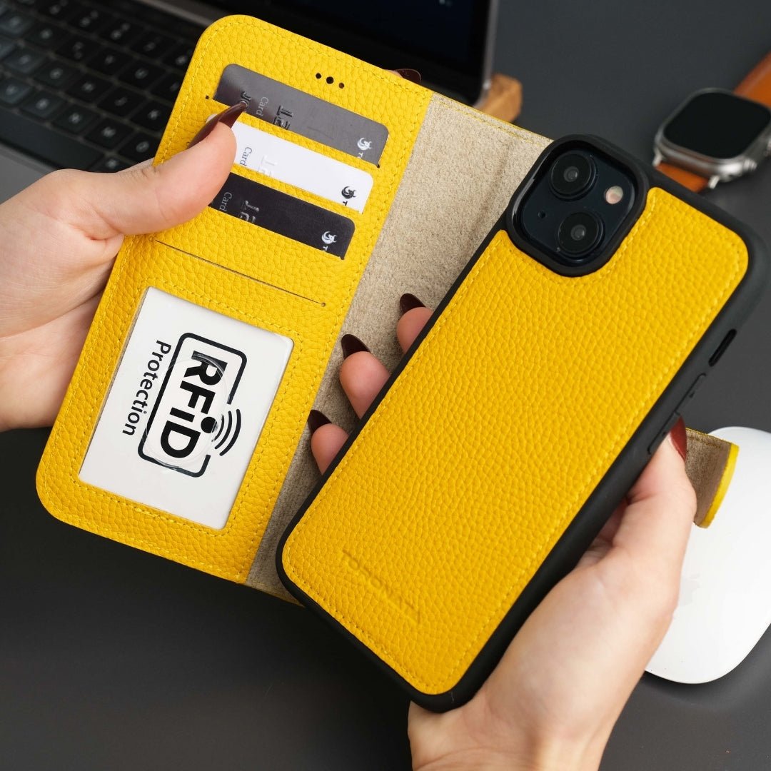Casper iPhone 17 Air Leather Wallet Case – MagSafe Compatible